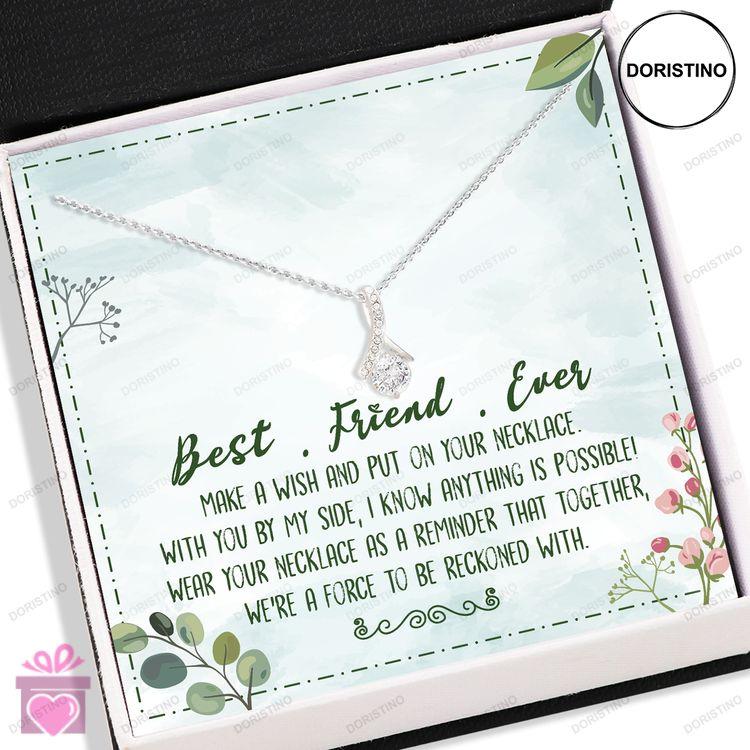 Best Friend Necklace Best Friend Ever Necklace Card  Alluring Beauty Necklace Jewelry Gifts Friend Doristino Trending Necklace